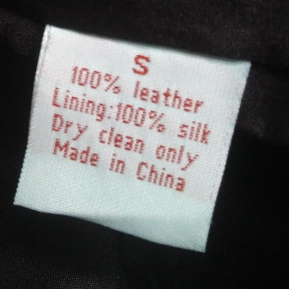 Geren Ford Black Leather Moto Jacket Coat silk lining  asymmetrical zipper Small - Picture 5 of 17